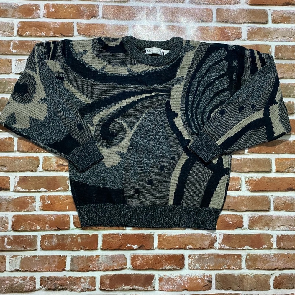 Saturdays Crewneck Grandpa Sweater
